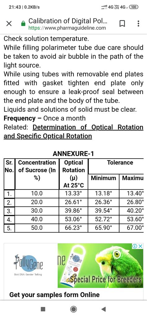 polarimeter calibration pharmaguideline|calibration of polarimeter.